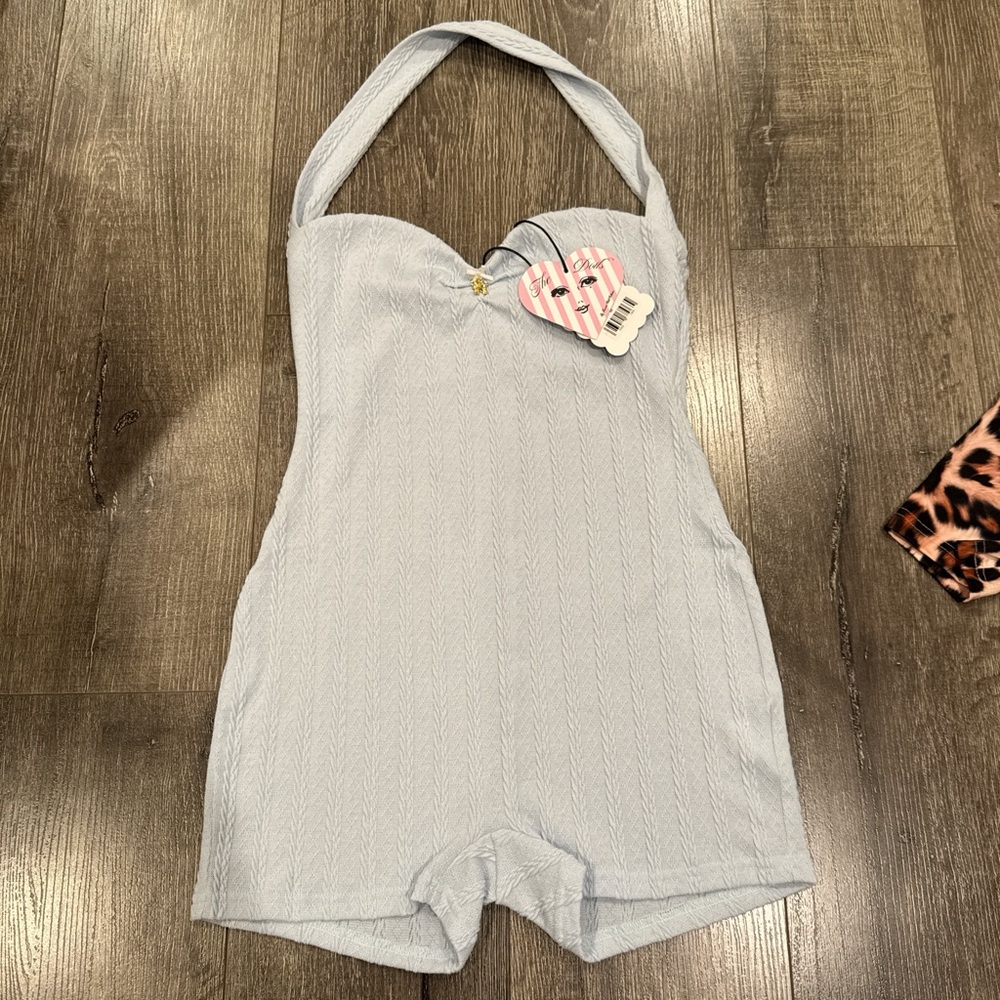 Light blue Halter Romper